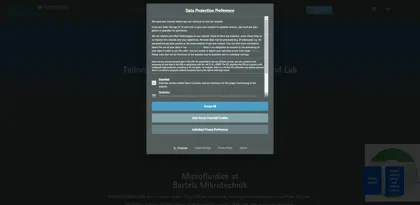 Screenshot of Bartels Mikrotechnik GmbH