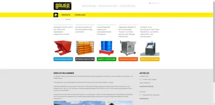 Screenshot of Bauer GmbH