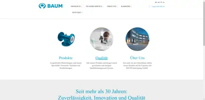 Screenshot of Baum Kunststoffe GmbH