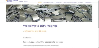 Screenshot of BBA AG