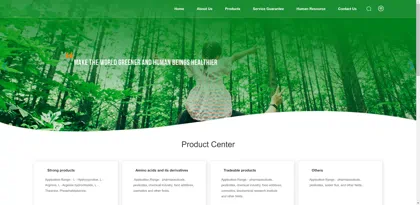 Screenshot of Baoding Jiufu Biochemical Co., Ltd.