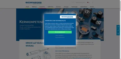 Screenshot of BD SENSORS GmbH