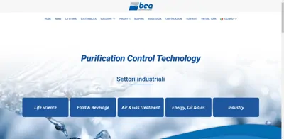 Screenshot of Bea Technologies SpA