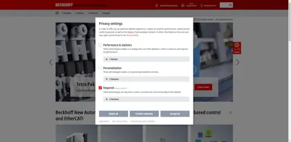 Screenshot of Beckhoff Automation GmbH & Co. KG