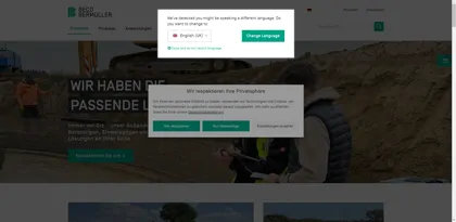 Screenshot of BECO Bermüller & Co GmbH