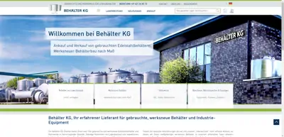 Screenshot of Behälter KG Bremen GmbH & Co