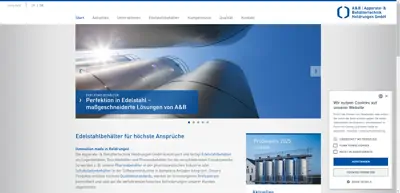 Screenshot of Apparate- & Behältertechnik Heldrungen GmbH