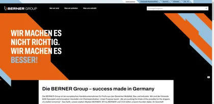 Screenshot of Berner Group Holding SE & Co. KG