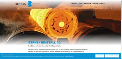 Screenshot of Bernex Bimetall AG