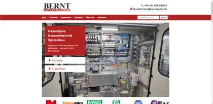 Screenshot of Bernt Messtechnik GmbH