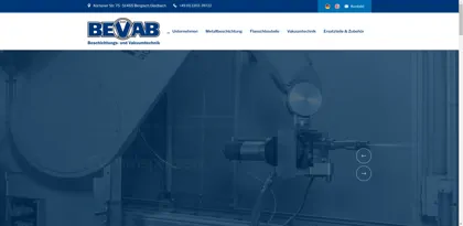 Screenshot of BEVAB GmbH