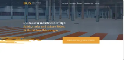 Screenshot of BGS Beschichtungen Gewässerschutz Säurebau GmbH