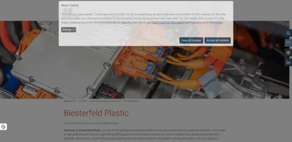 Screenshot of Biesterfeld Plastic GmbH