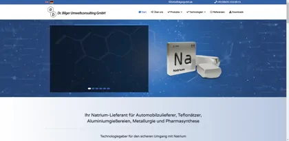 Screenshot of Dr.Bilger Umweltconsulting GmbH