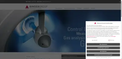 Screenshot of Binder Engineering GmbH