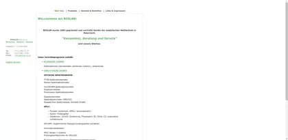 Screenshot of BIOLAB GmbH