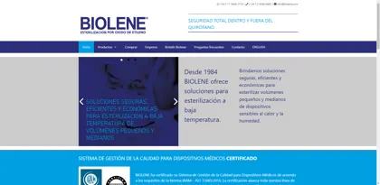 Screenshot of BIOLENE S.R.L.