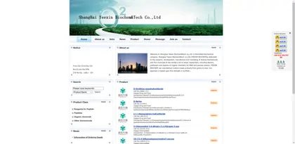 Screenshot of Shanghai Yixin Biotechnology Co., Ltd.