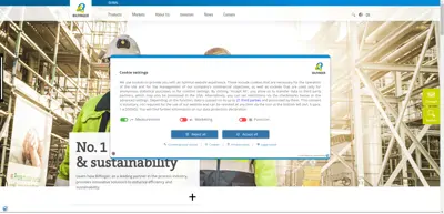 Screenshot of Bilfinger Industrial Services GmbH