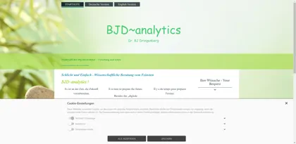 Screenshot of BJD~analytics