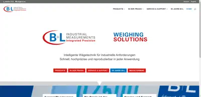 Screenshot of B+L Industrial Measurements  GmbH