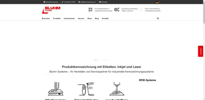 Screenshot of Bluhm Systeme GmbH