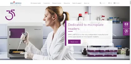 Screenshot of BMG LABTECH GmbH