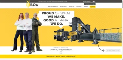 Screenshot of BOA Recycling Equipment B.V.