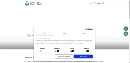 Screenshot of BOKELA GmbH