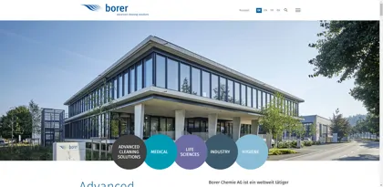 Screenshot of Borer Chemie AG