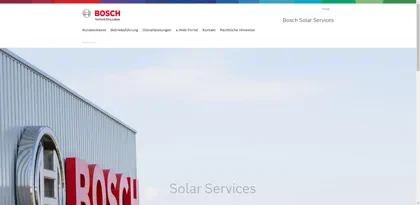 Screenshot of Bosch Solar Energy AG