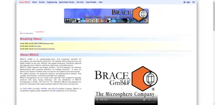 Screenshot of BRACE GmbH