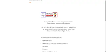 Screenshot of Brandschutzservice Andreas Haase