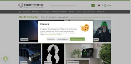 Screenshot of Bresser GmbH