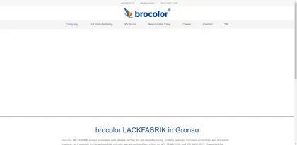 Screenshot of brocolor LACKFABRIK GmbH