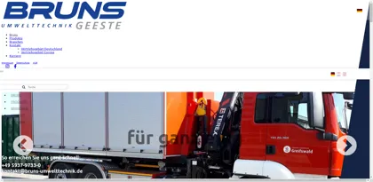 Screenshot of Bruns GmbH & Co. KG