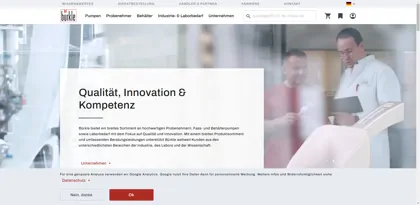 Screenshot of Bürkle GmbH