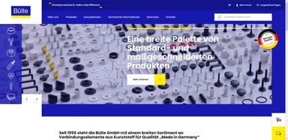 Screenshot of BÜLTE GmbH