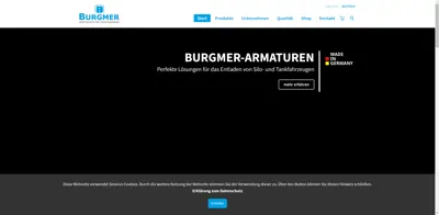 Screenshot of Burgmer Apparatebau GmbH