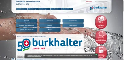 Screenshot of Burkhalter AG