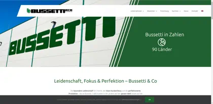 Screenshot of BUSSETTI & CO GMBH