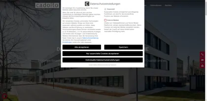 Screenshot of Cadolto Fertiggebäude GmbH und Co. KG