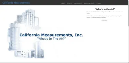 Screenshot of California Measurements, Inc.