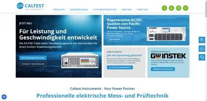 Screenshot of Caltest Instruments GmbH