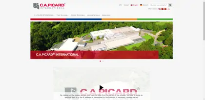 Screenshot of Carl Aug. Picard GmbH & Co. KG