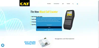 Screenshot of Ingenieurbüro CAT M. Zipperer GmbH