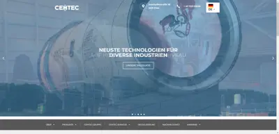 Screenshot of CEMTEC Cement & Mining Technology GmbH