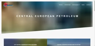 Screenshot of CEP Central European Petroleum GmbH