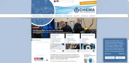Screenshot of Chema Prozess- und Systemtechnik GmbH