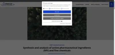 Screenshot of ChemCon GmbH